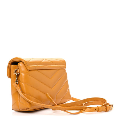 Calfskin Y Quilted Monogram Toy Loulou Crossbody Bag Cheddar
