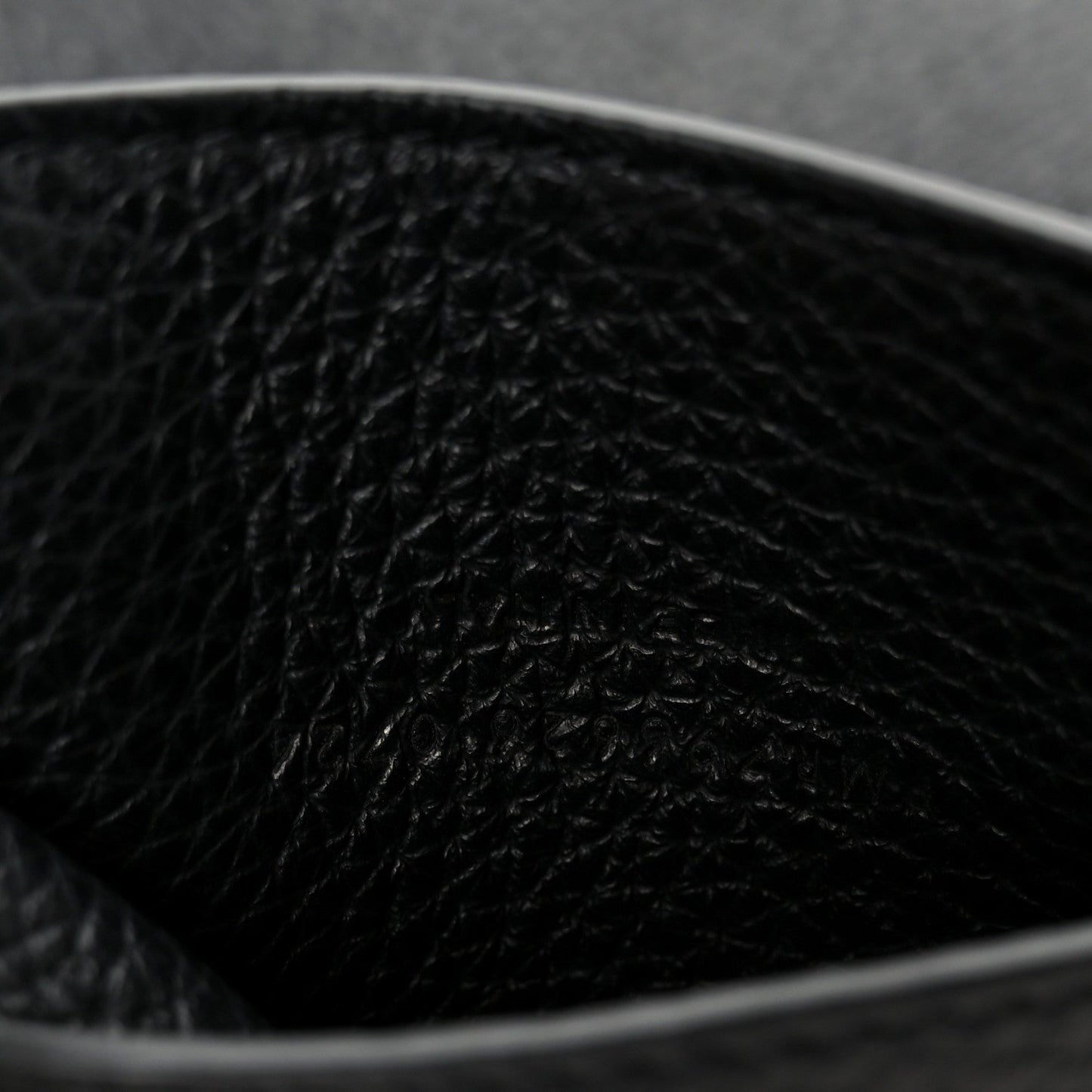 Grained Deerskin Paris VII Small Flat Hobo Black