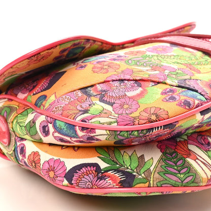 Canvas Floral Hawaii Glamour Saddle Bag Multicolor