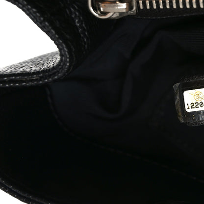 Caviar Quilted Grand Shopping Tote GST Black