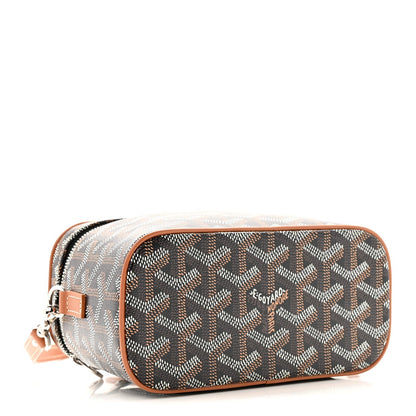 Goyardine Muse Mini Vanity Case Black Gold
