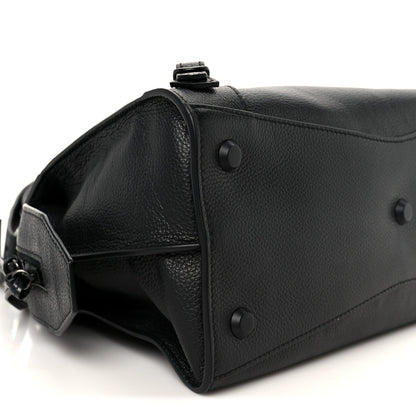 Grained Calfskin Neo Classic Black Hardware S City Black