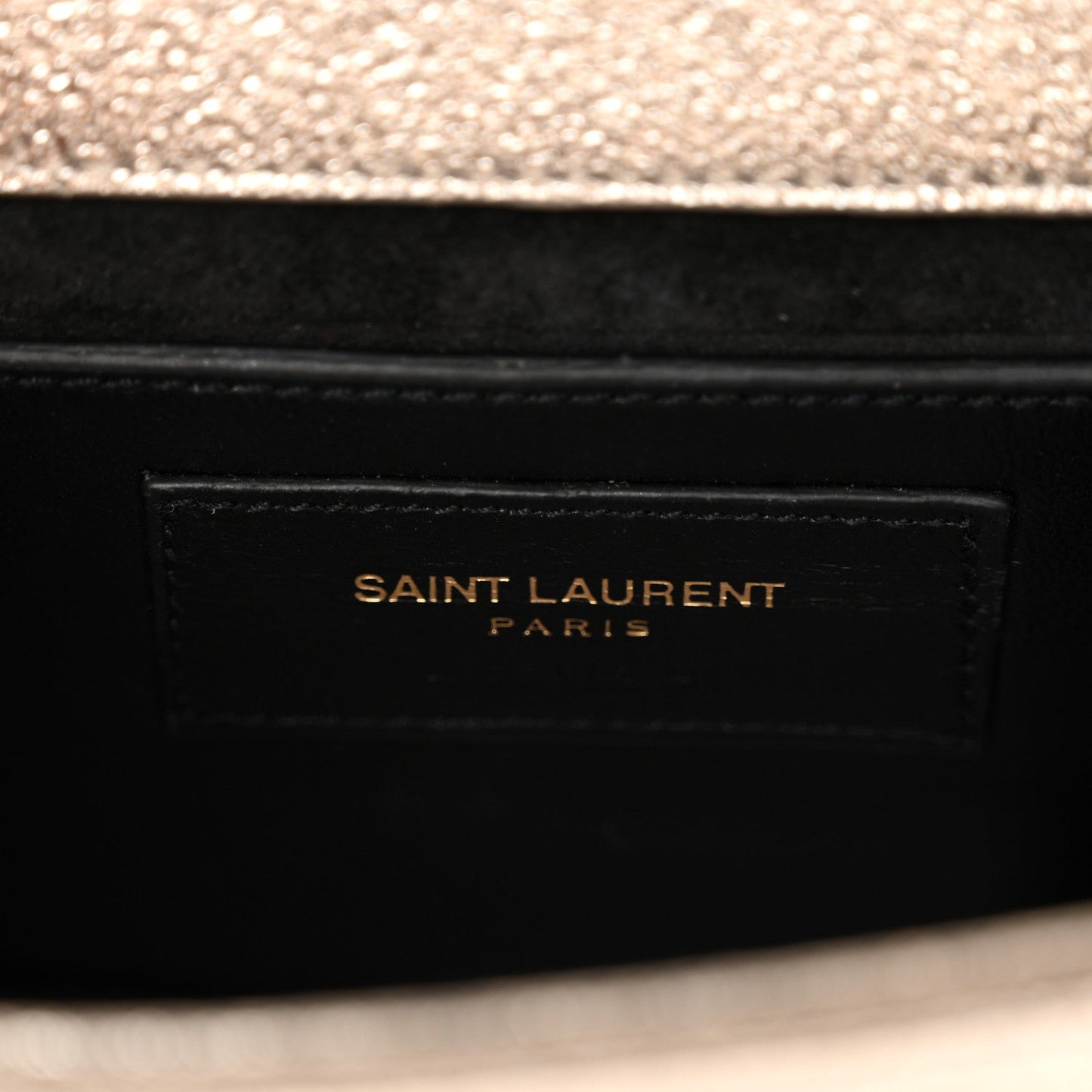 Metallic Calfskin Small Classic Monogram Kate Satchel Platine