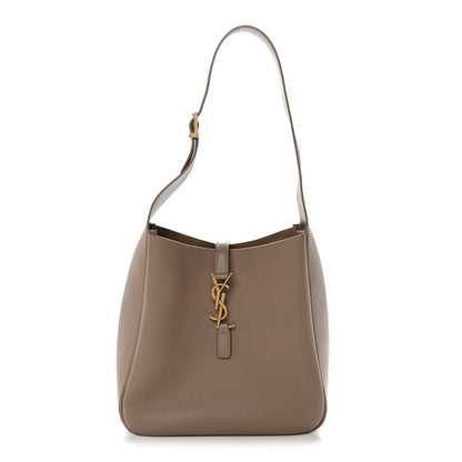 Grained Calfskin Small Le 5 A 7 Soft Hobo Dusty Grey