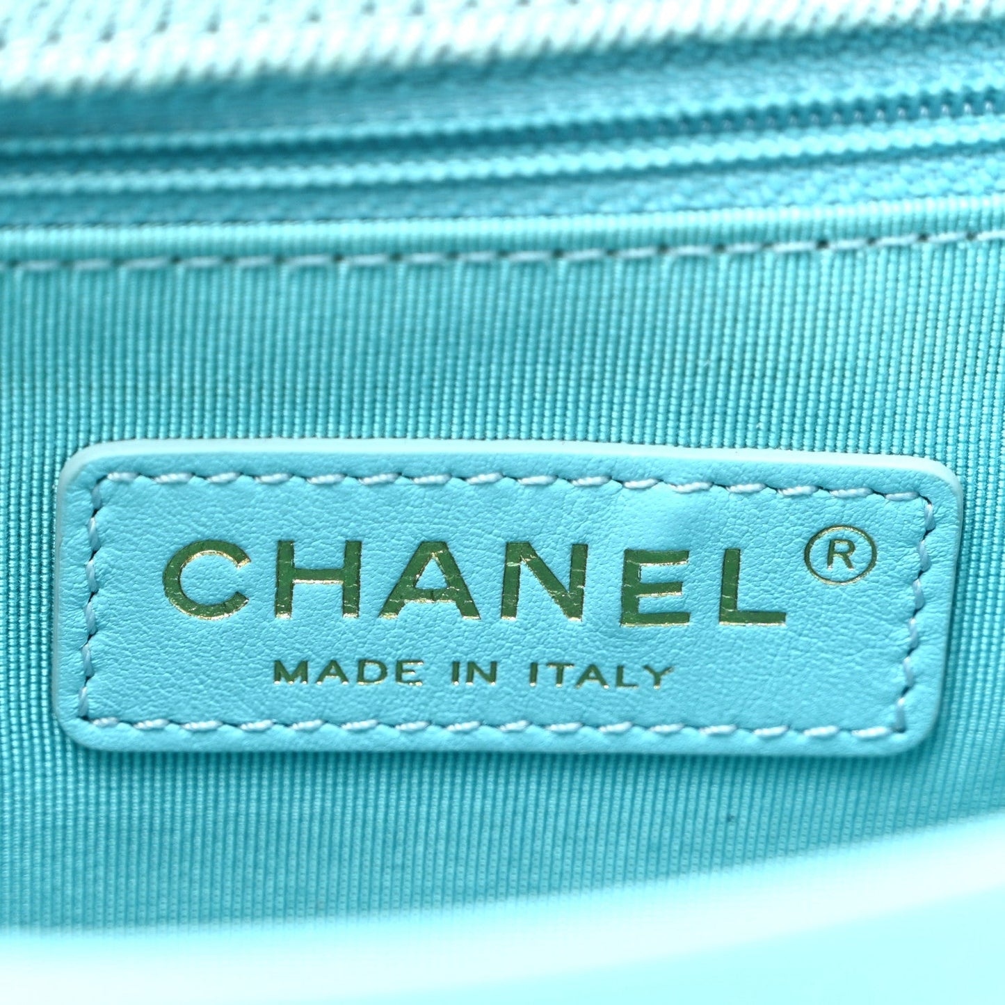 Denim Quilted Small Messenger Flap Neon Blue