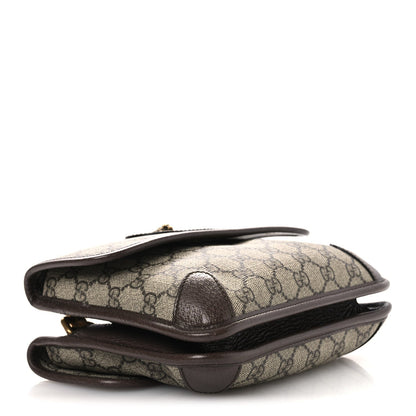 GG Supreme Monogram Web Small Neo Vintage Double Flap Messenger Bag Beige New Acero
