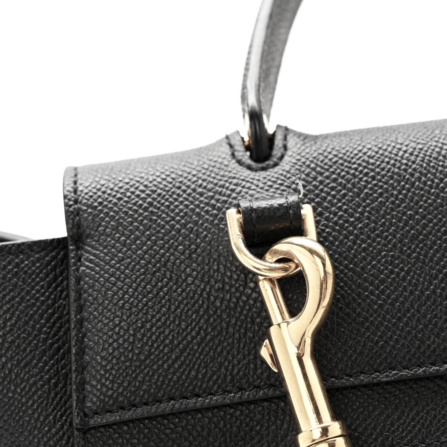 Grained Calfskin Mini Belt Bag Black