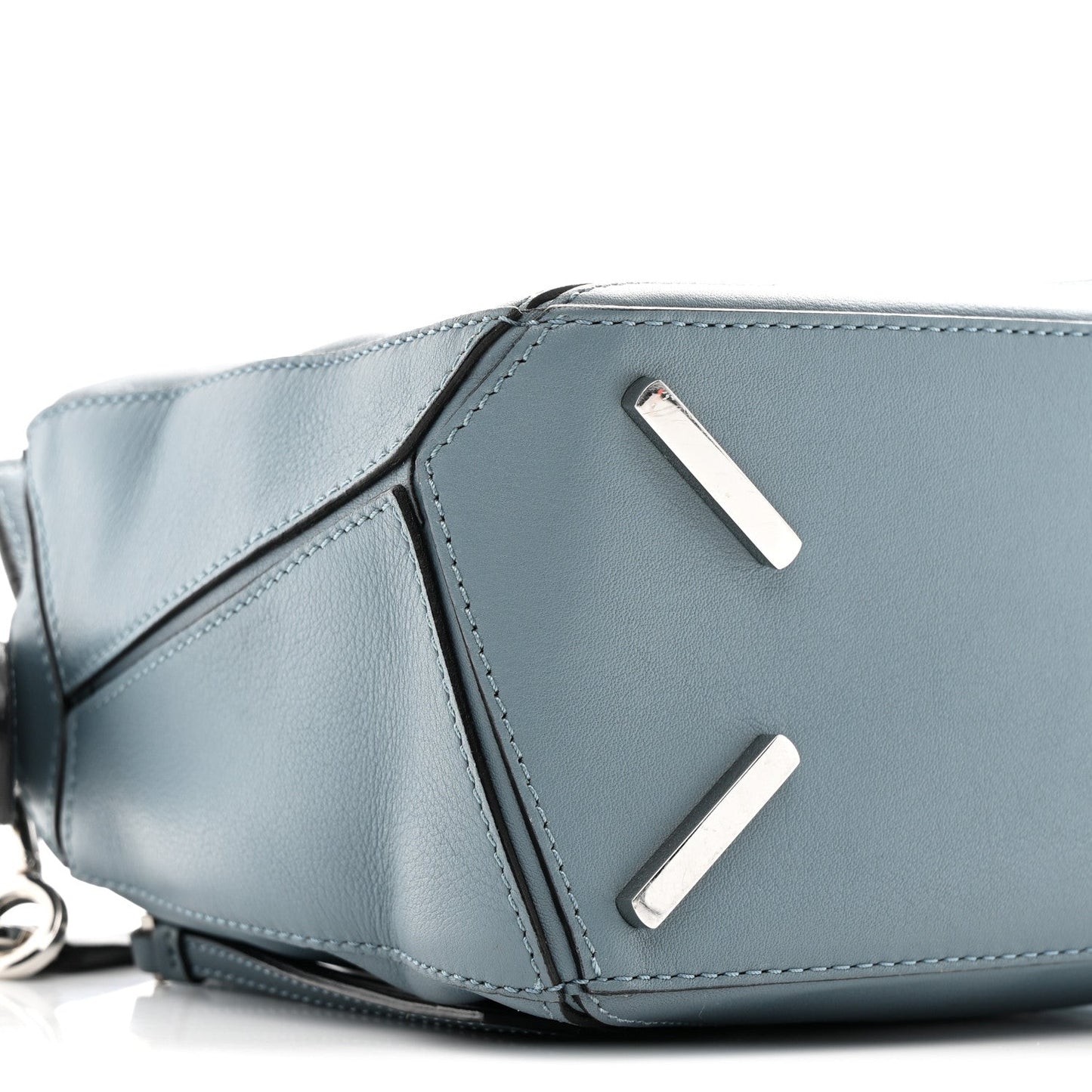 Calfskin Small Puzzle Bag Stone Blue