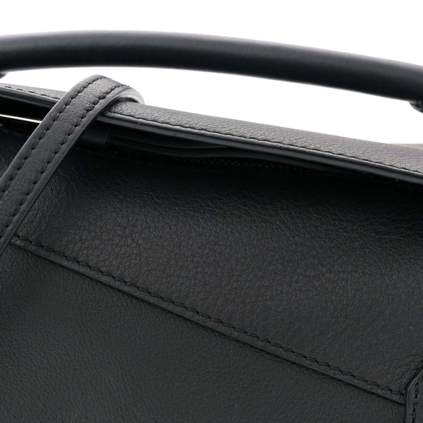 Calfskin Mini Puzzle Bag Black