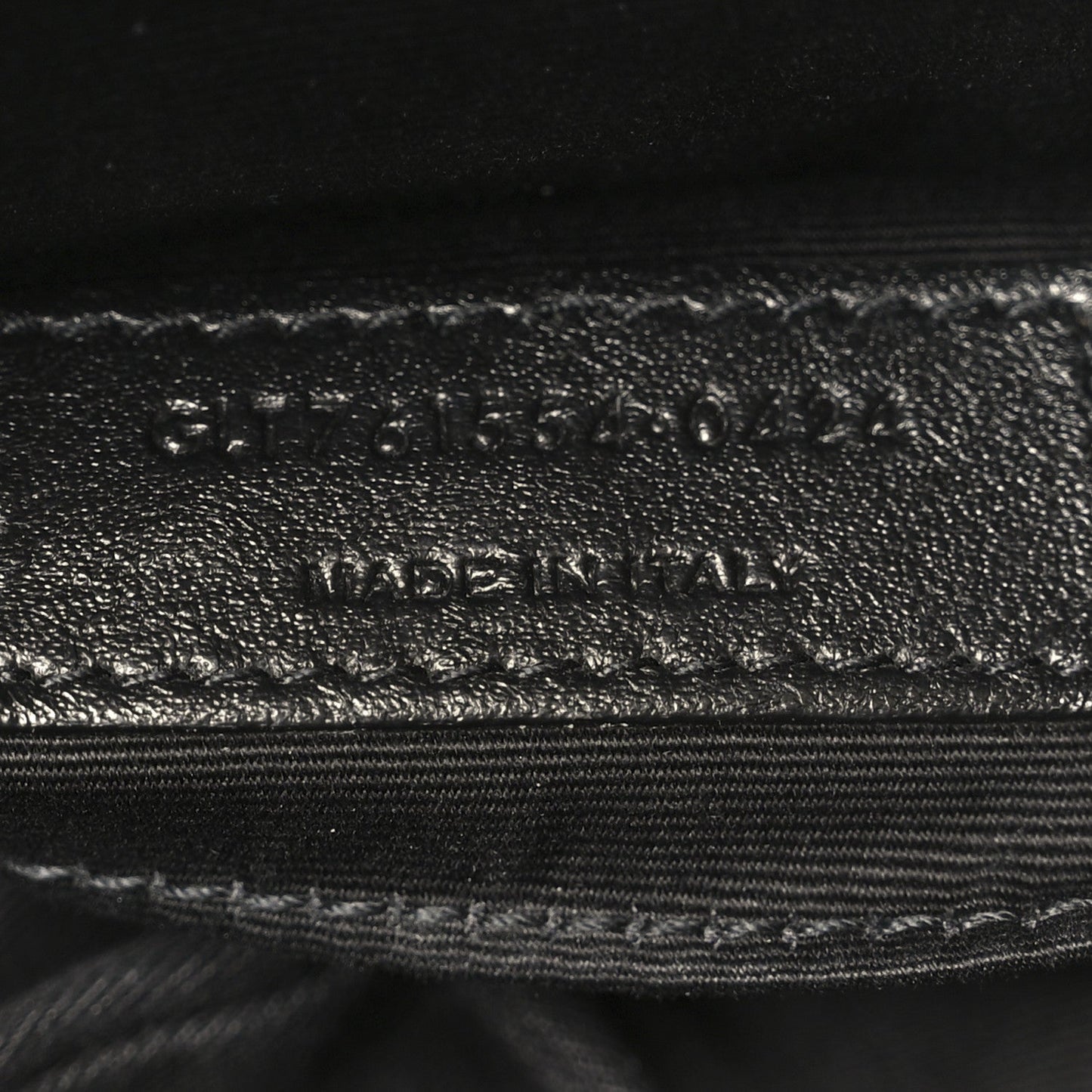 Calfskin Matelasse Monogram Monochrome Lou Camera Bag Black