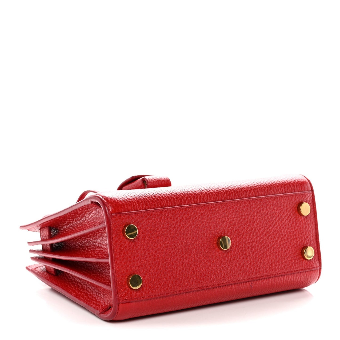 Grained Calfskin Nano Sac De Jour Souple Lipstick Red