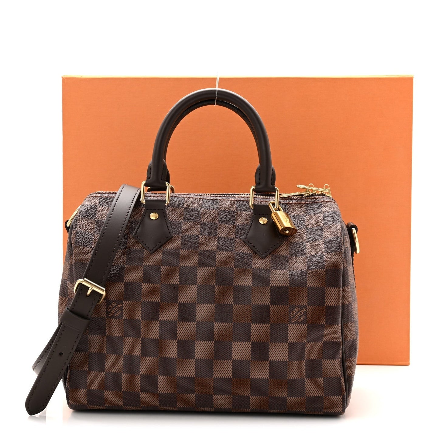 Damier Ebene Speedy Bandouliere 25