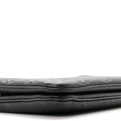 Empreinte Double Zip Pochette Black