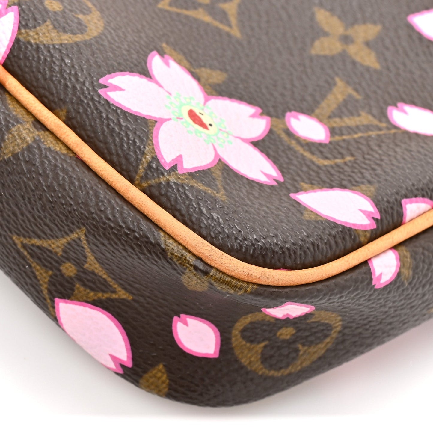 Monogram Cherry Blossom Pochette Accessories Brown