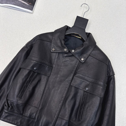 YSL Jacket Black Lambskin 584716