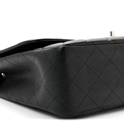 Caviar Quilted Jumbo Single Flap Black