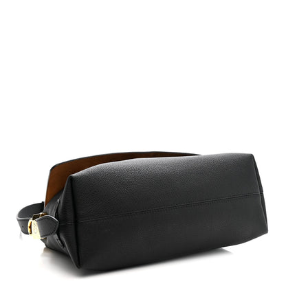 Grained Calfskin Low Key Messenger Black