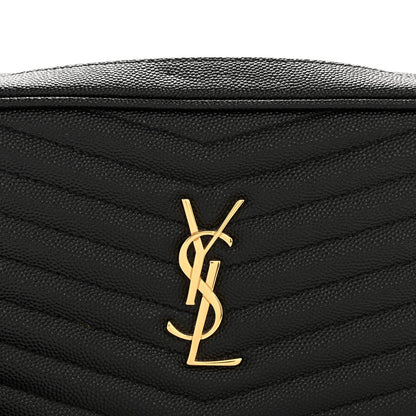Grain De Poudre Matelasse Monogram Mini Lou Camera Bag Black