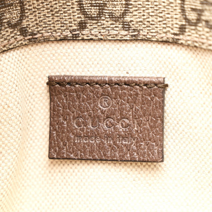 GG Supreme Monogram Neo Vintage Web Belt Bag Brown