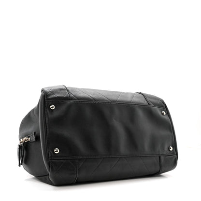 Calfskin CC Chevron All Day Long Boston Black