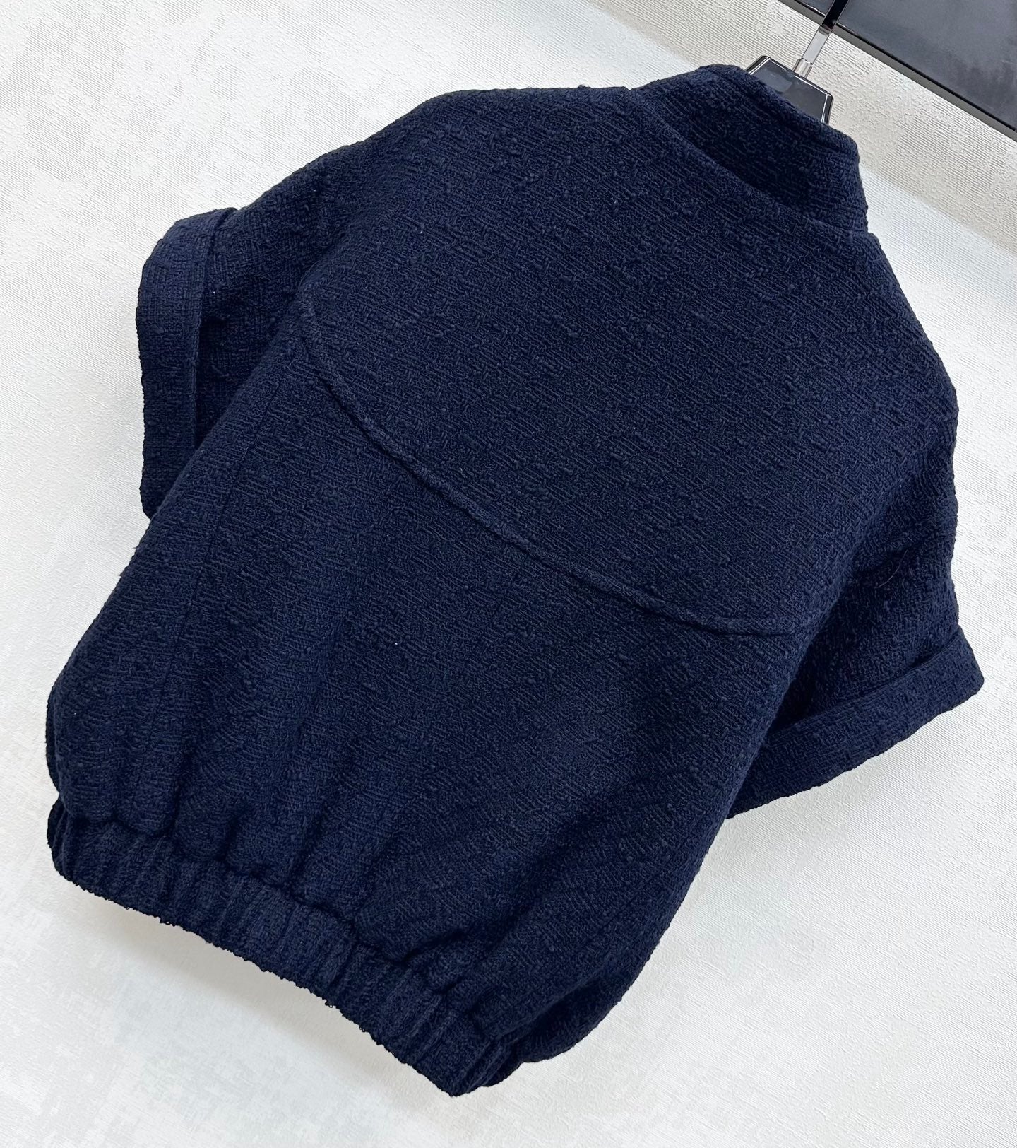 CC Jacket Short-sleeved Navy Blue Cotton 350255