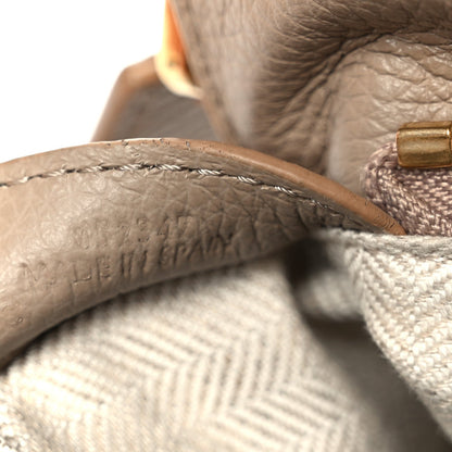 Grained Calfskin Small Puzzle Edge Bag Sand