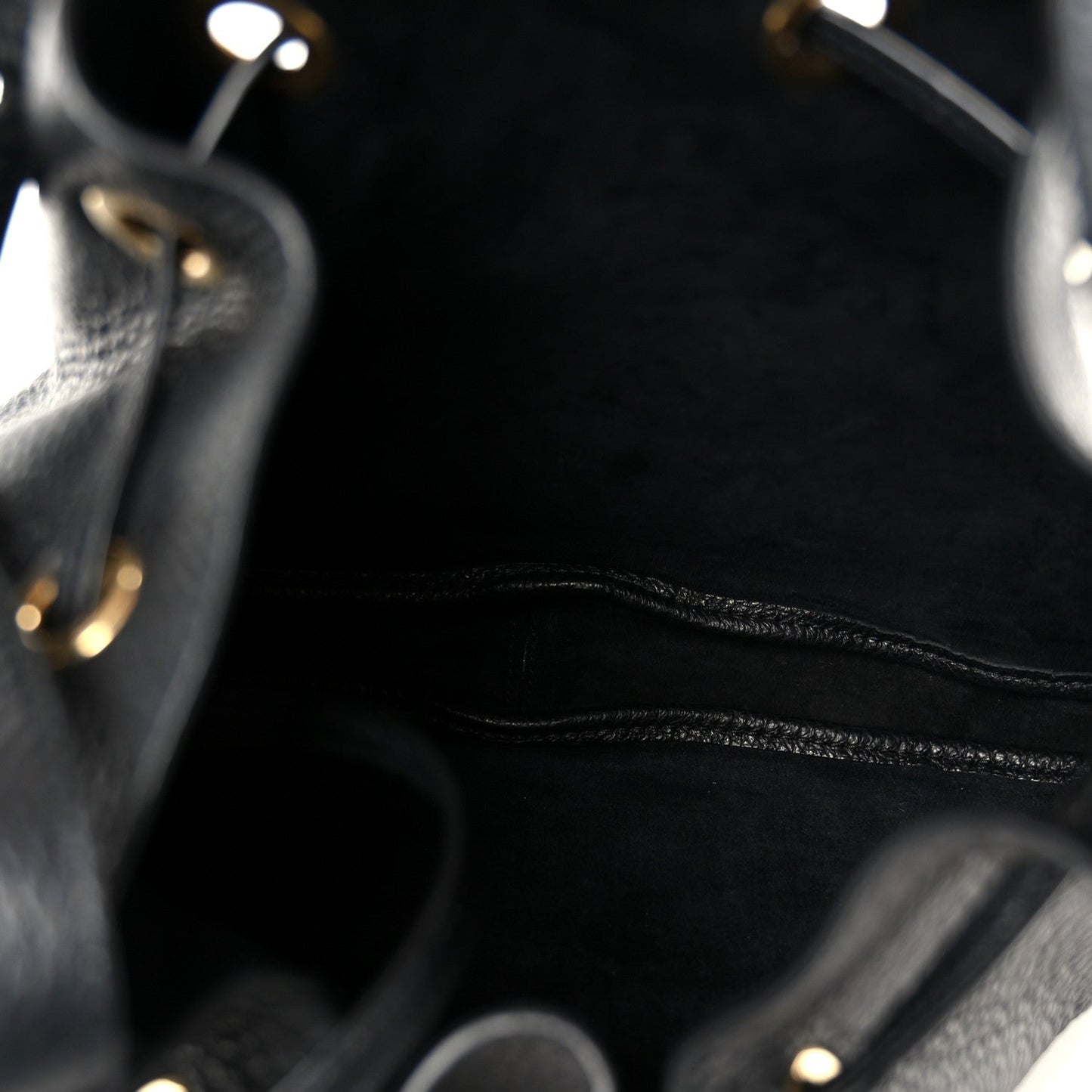 Grained Deerskin Paris VII Small Flat Hobo Black