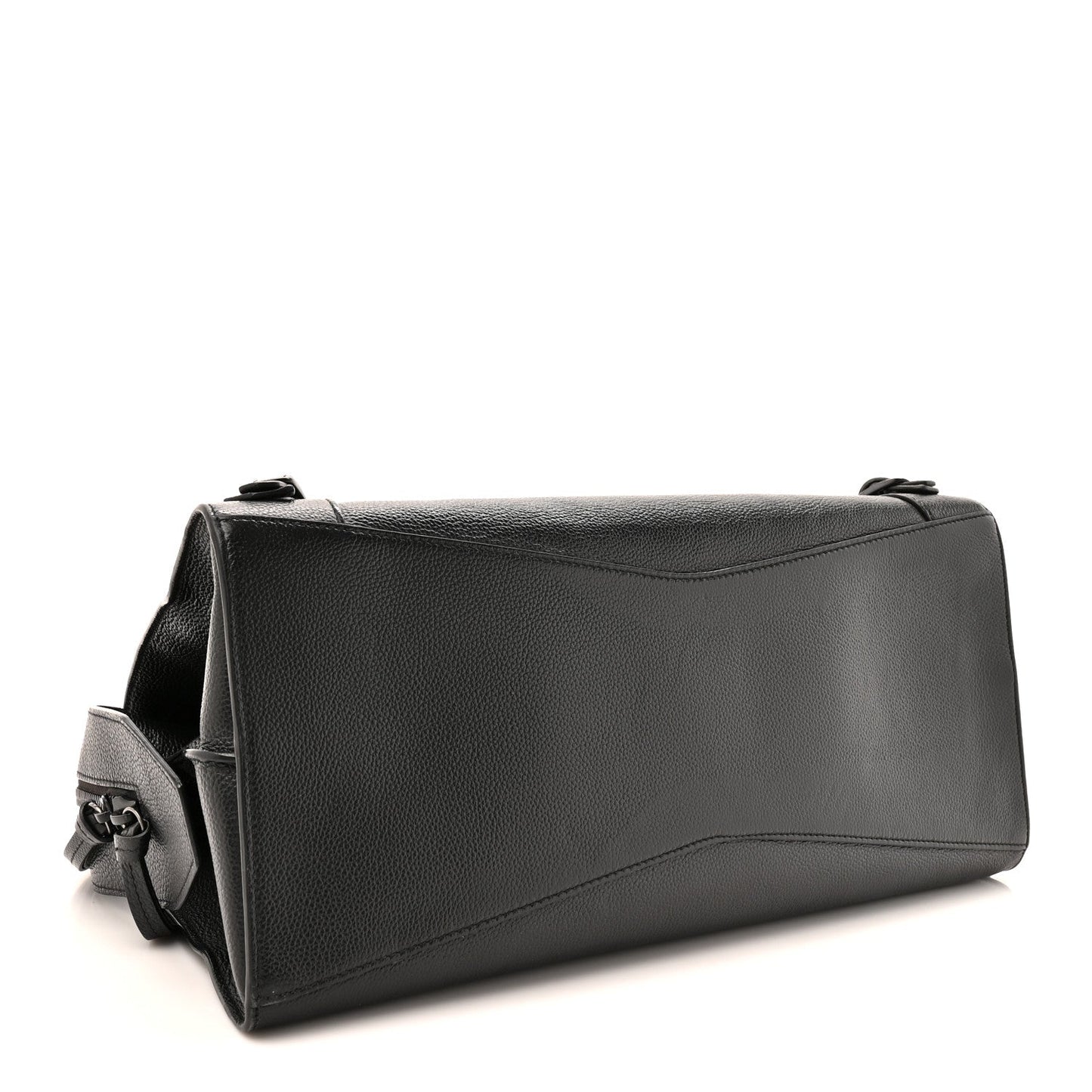 Grained Calfskin Neo Classic Black Hardware Medium City Black
