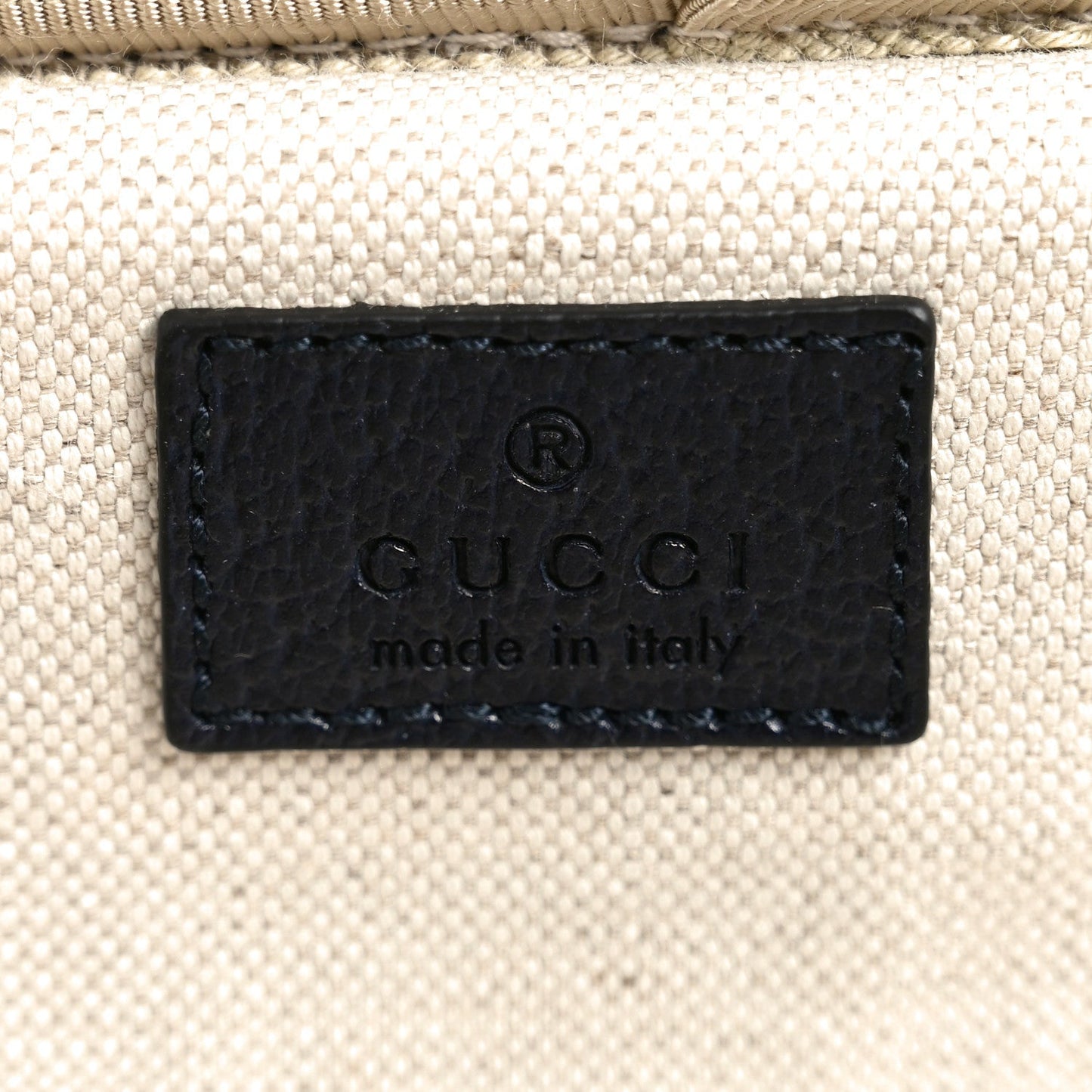 GG Supreme Monogram Textured Dollar Calfskin Web Ophidia Small Savoy Cabin Trolley Black Blue