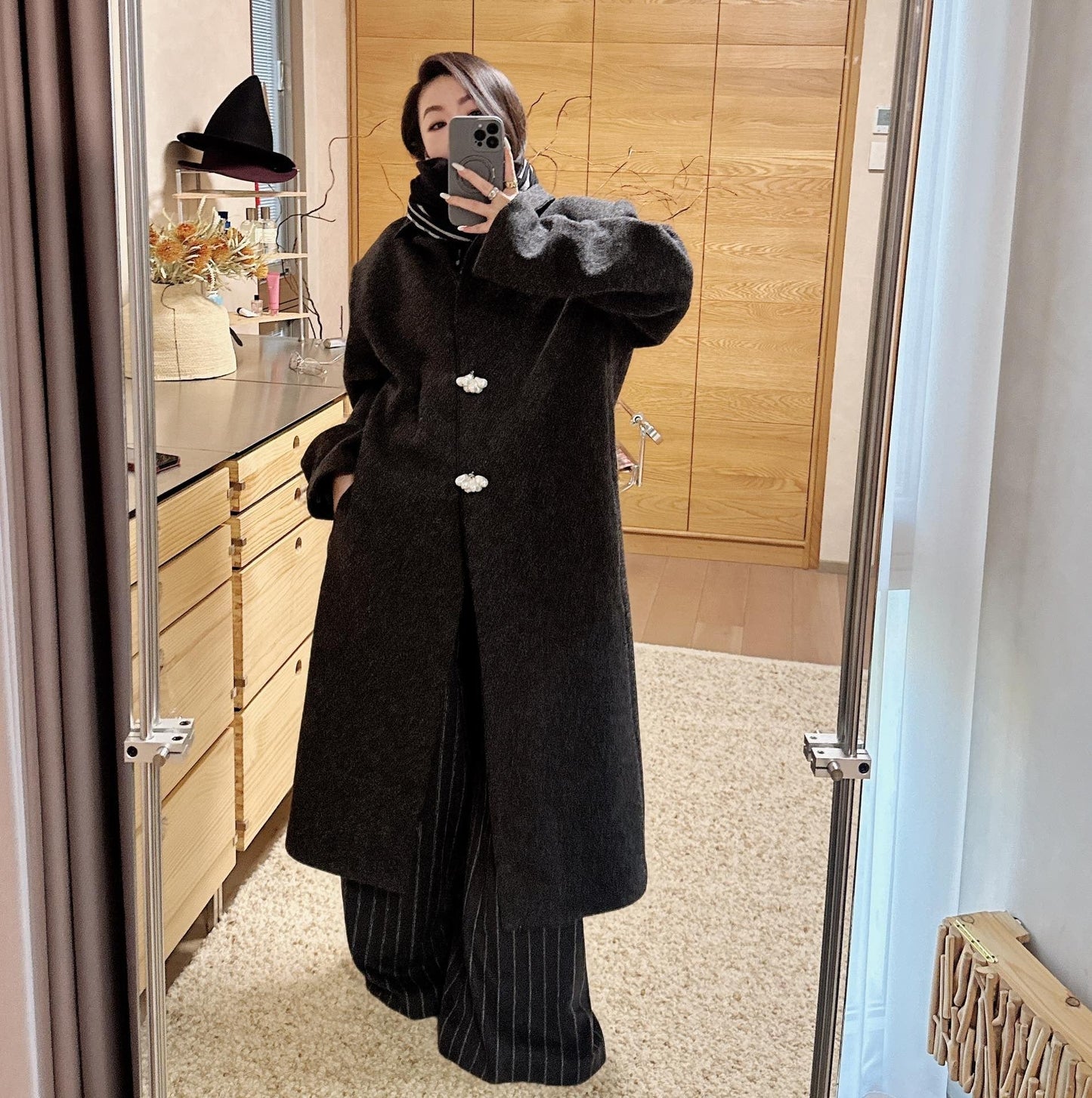 PRADA 25S LONG WOOL COAT 481