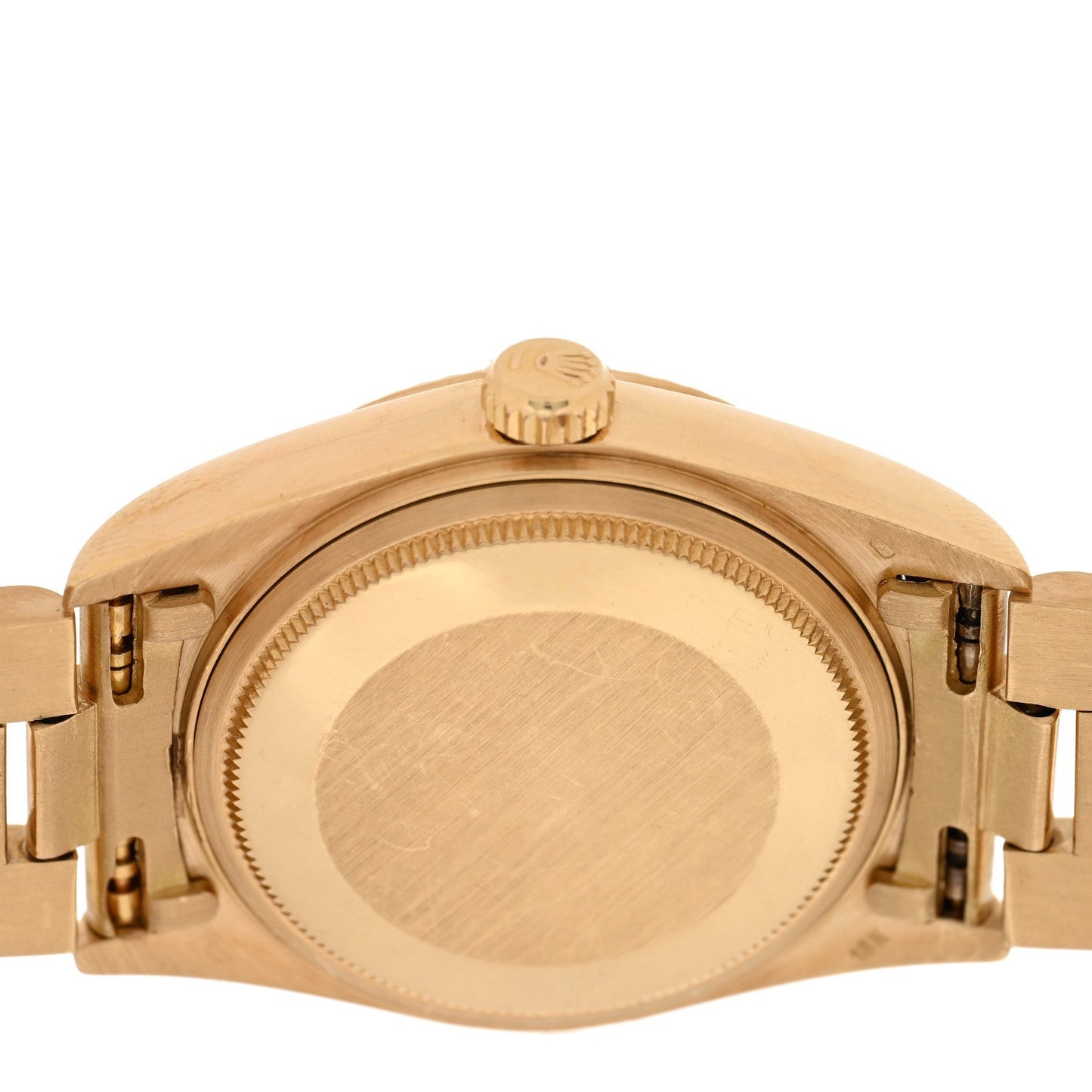 18K Yellow Gold 36mm Oyster Perpetual Day-Date President Watch Silver 18038