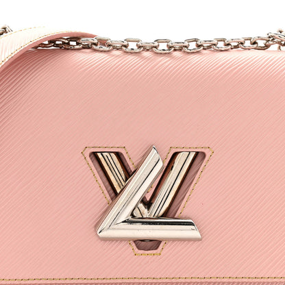 Epi Twist Shoulder Bag MM Rose Ballerine
