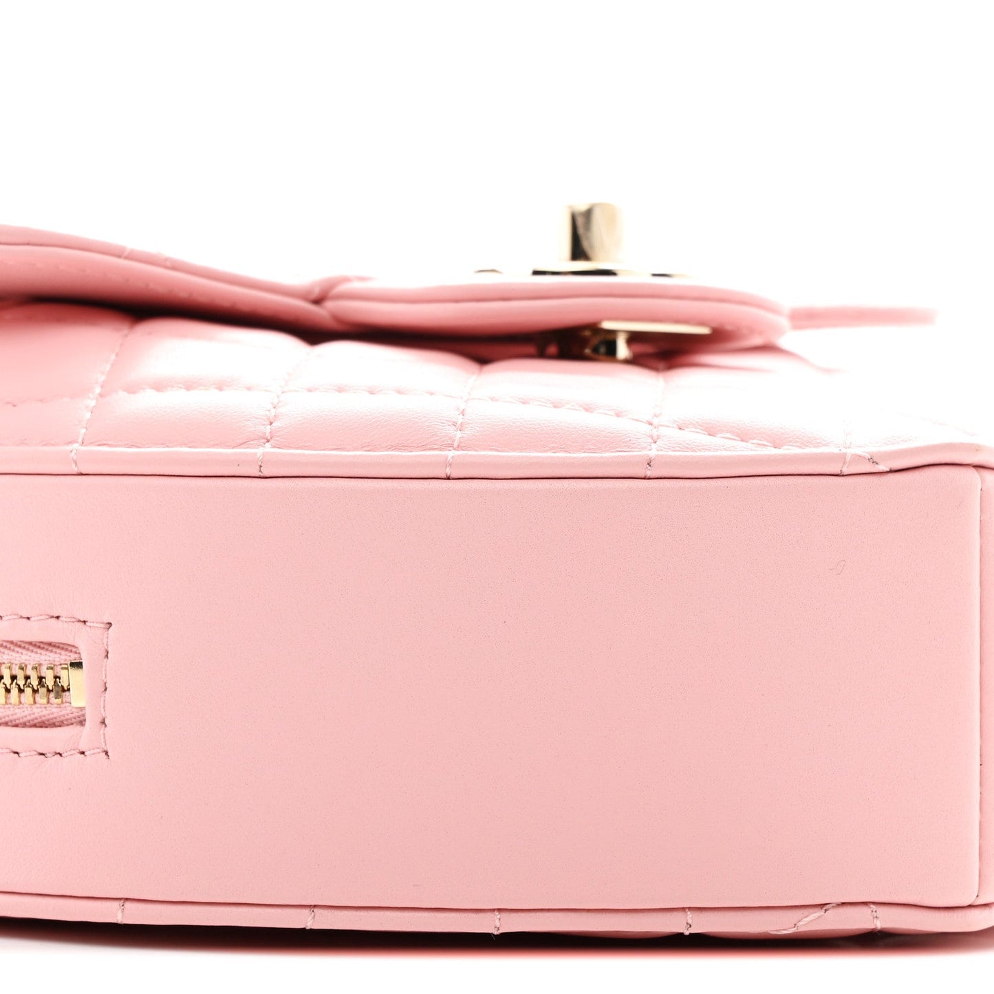 Lambskin Quilted Large CC In Love Heart Bag Light Pink