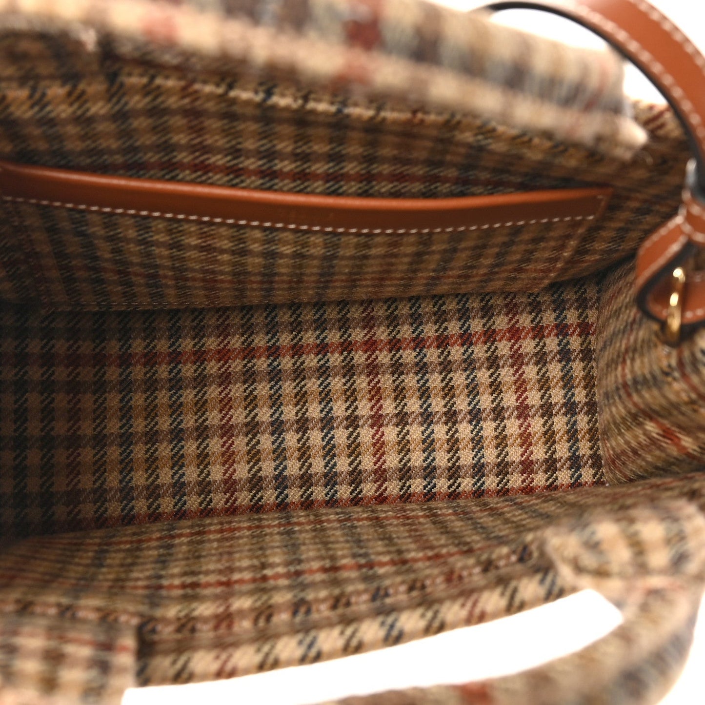Tweed Calfskin Triomphe Small Multicolor