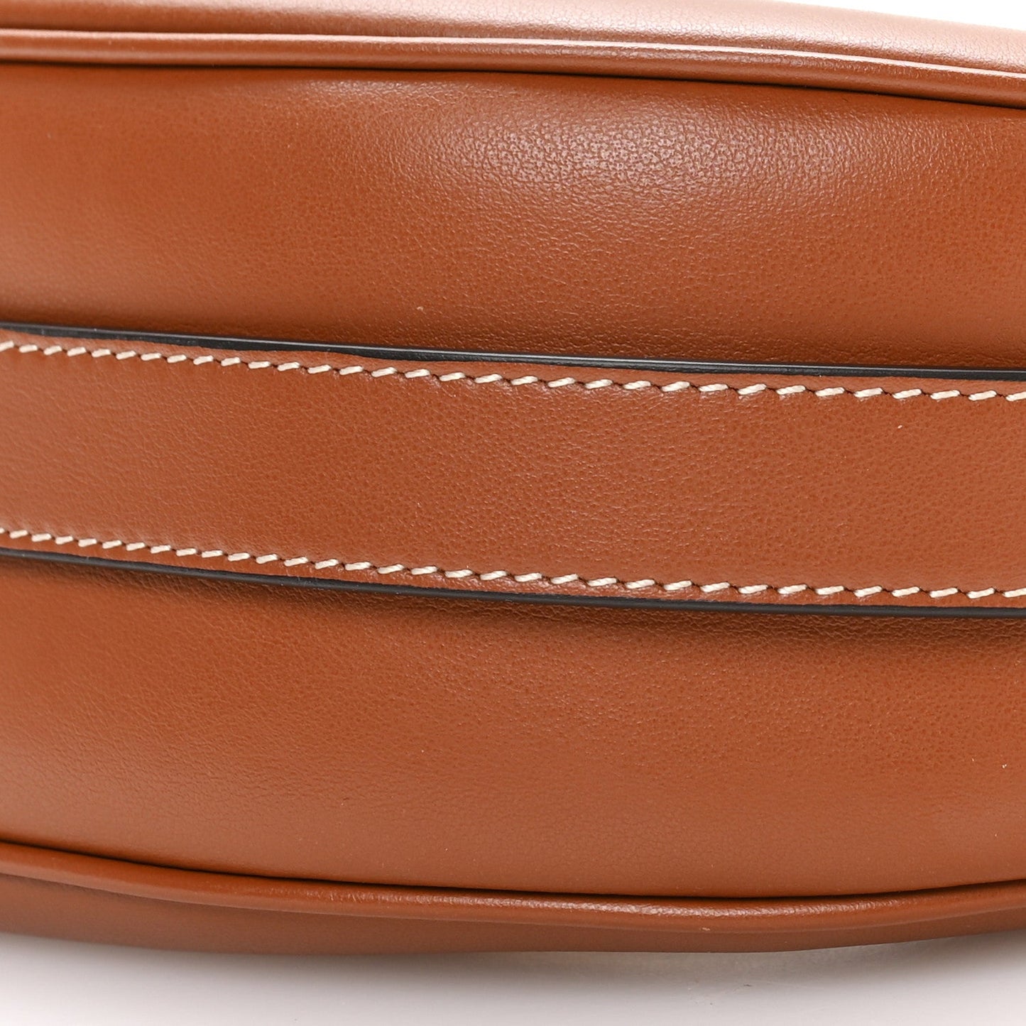 Smooth Calfskin Medium Strap Ava Shoulder Bag Tan