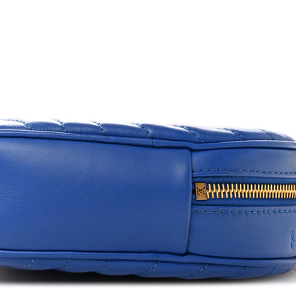 Calfskin New Wave Heart Bag Bleu Neon