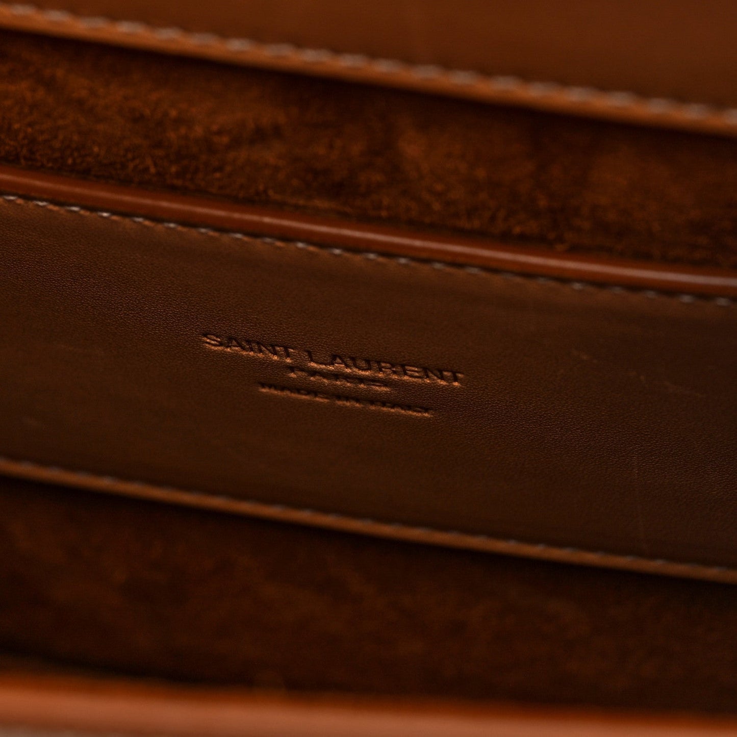 Smooth Calfskin North South Kaia Satchel Vintage Brown