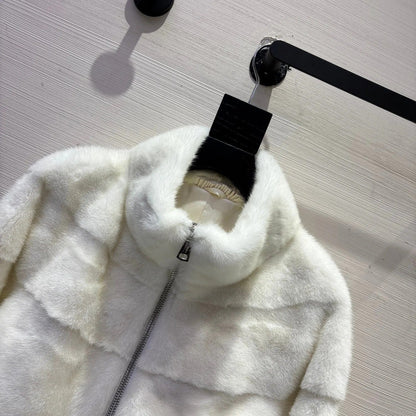 DIOR 25S SHORT VELVET MINK COAT 573
