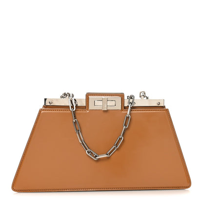 Patent Peekaboo Cut Caramello