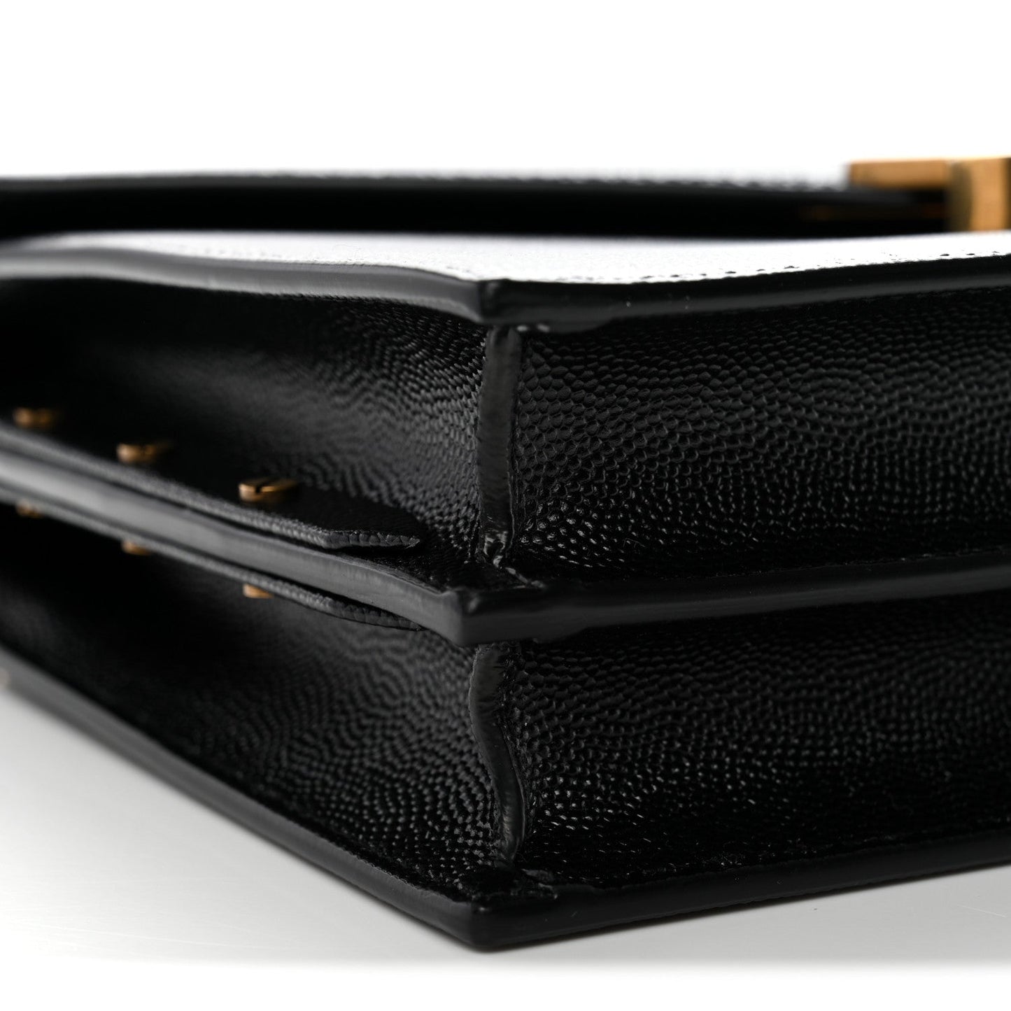Grain De Poudre Monogram Cassandra Clasp Bag Black