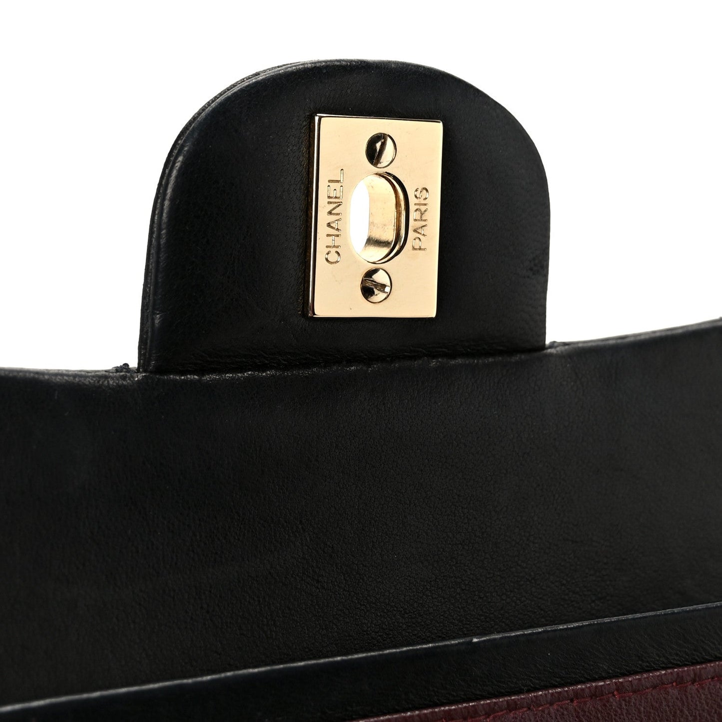 Lambskin Quilted Small Double Flap Black
