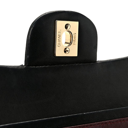 Lambskin Quilted Small Double Flap Black