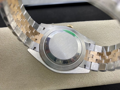 DATEJUST 41 TWO-TONE ROSE GOLD CHOCOLATE DIAL