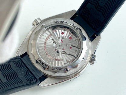 SEAMASTER PLANET OCEAN 600 STEEL BLACK CERAMIC LEATHER