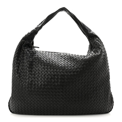 Nappa Intrecciato Maxi Veneta Hobo Black