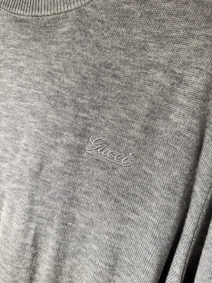 Gucci 25 Lightweight Sweater Gray Wool 106307