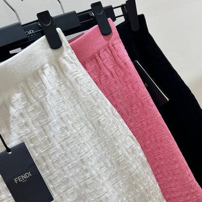 Fendi Letter Jacquard Viscose Skirt