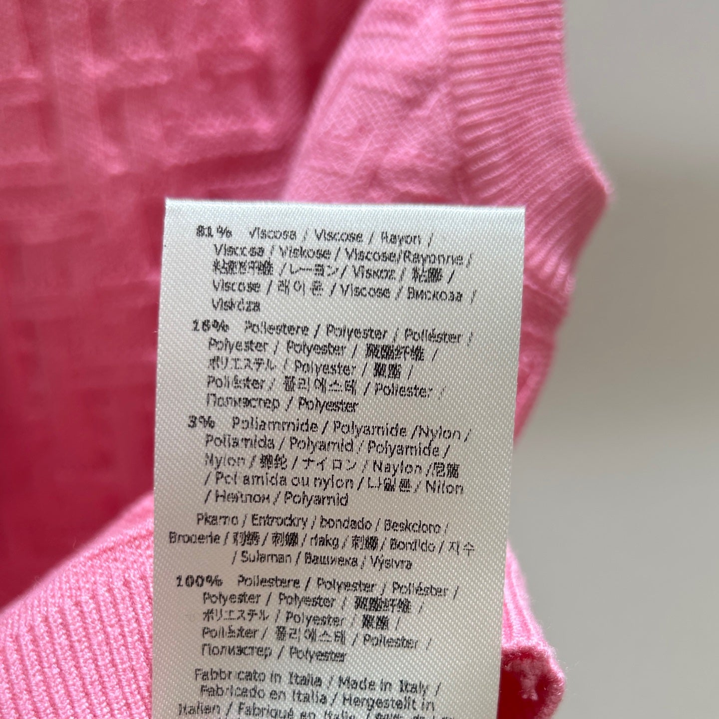 Fendi Letter Jacquard Viscose Vest