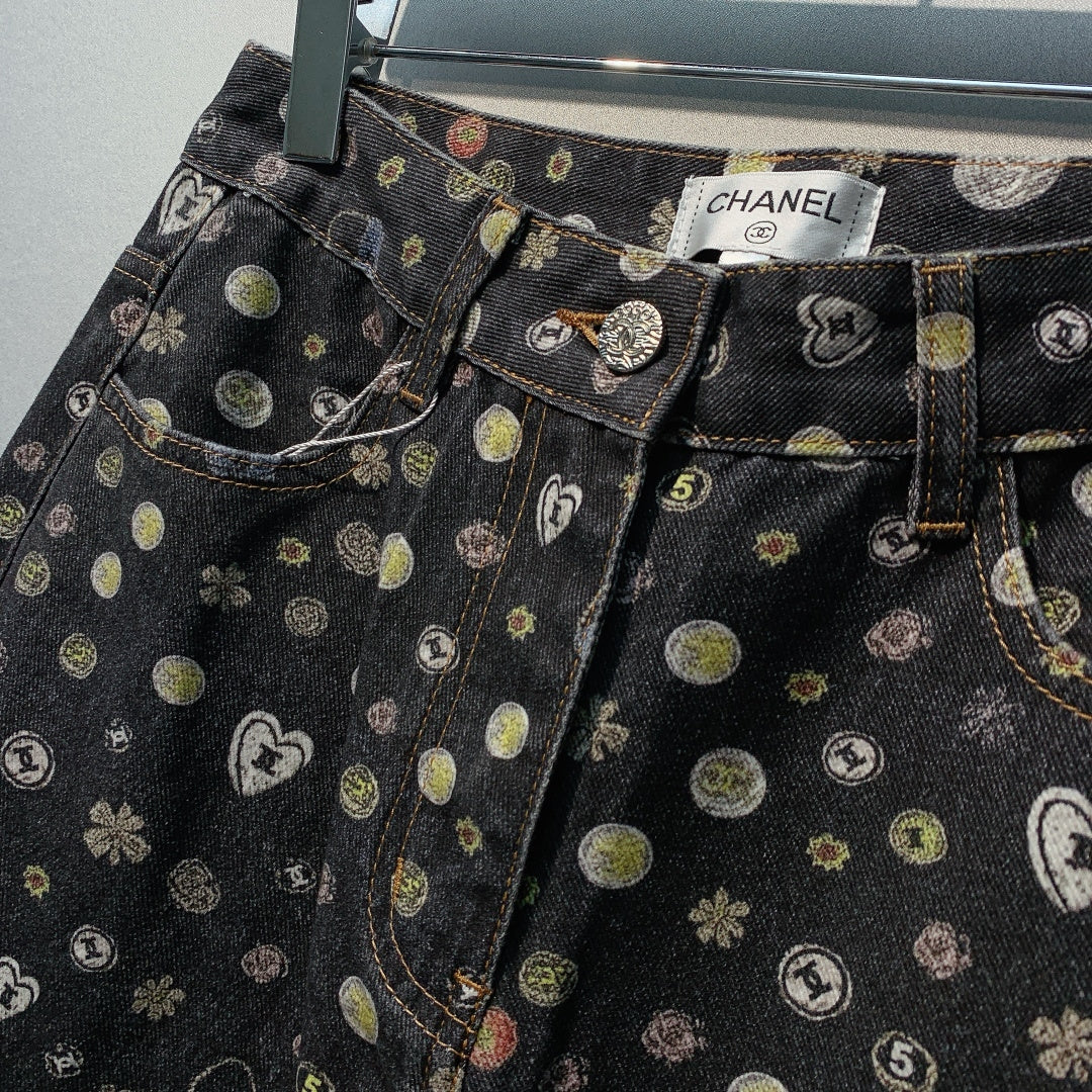 Chanel 26 Stylish Printed Pattern Cotton 800718