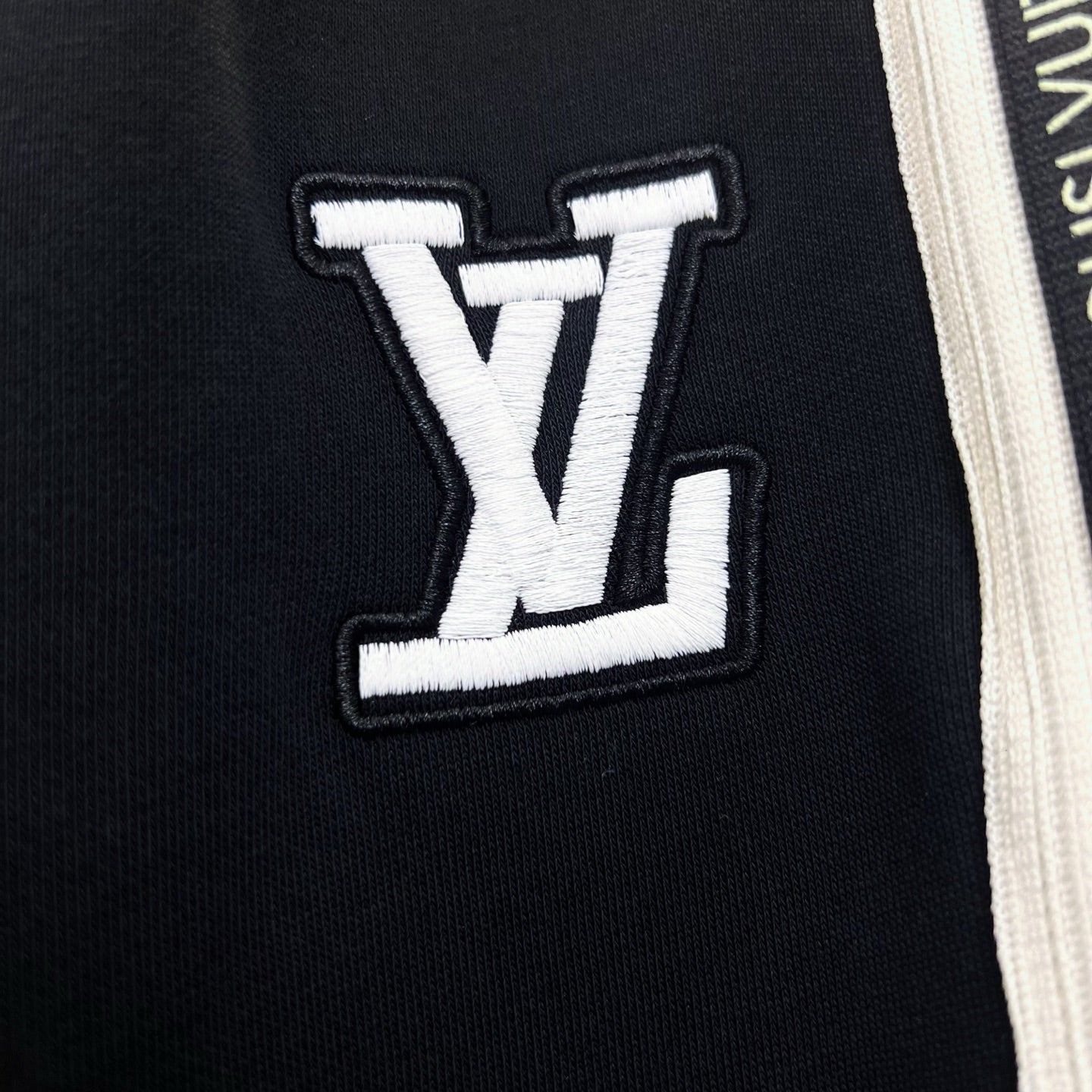 LV Straight Leg Pants with Small Logo Embroidery and Side Webbing 493365